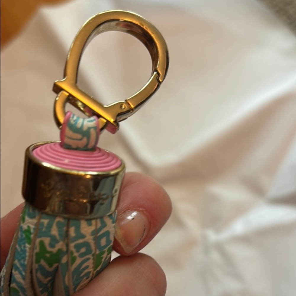 Lilly Pulitzer Tassel Bag Charm Key Fob - Picture 3 of 8